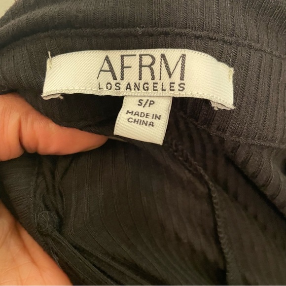 👓 Black AFRM Button Up Bodycon Dress - Picture 4 of 5